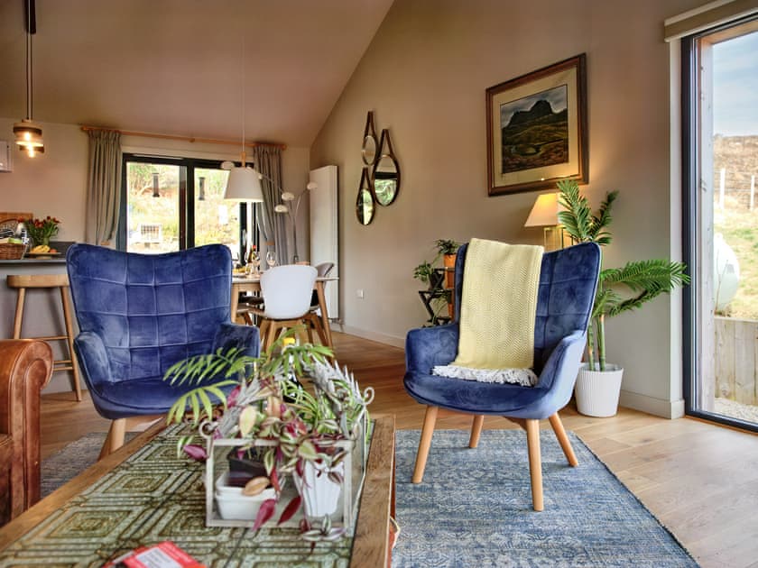 Living area | The Kylesku Kabin, Lochinver