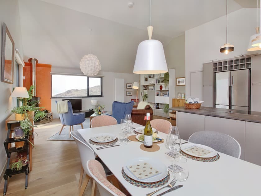 Open plan living space | The Kylesku Kabin, Lochinver