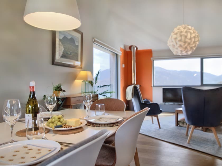 Open plan living space | The Kylesku Kabin, Lochinver