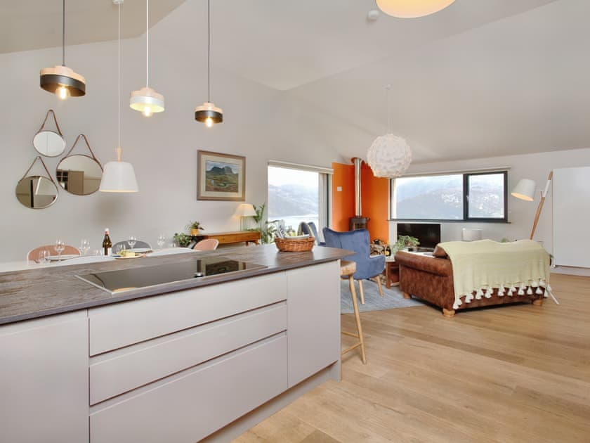 Kitchen area | The Kylesku Kabin, Lochinver