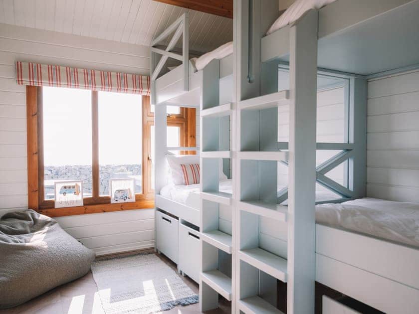 Bunk bedroom | The Lodge on the Beach, Stranraer