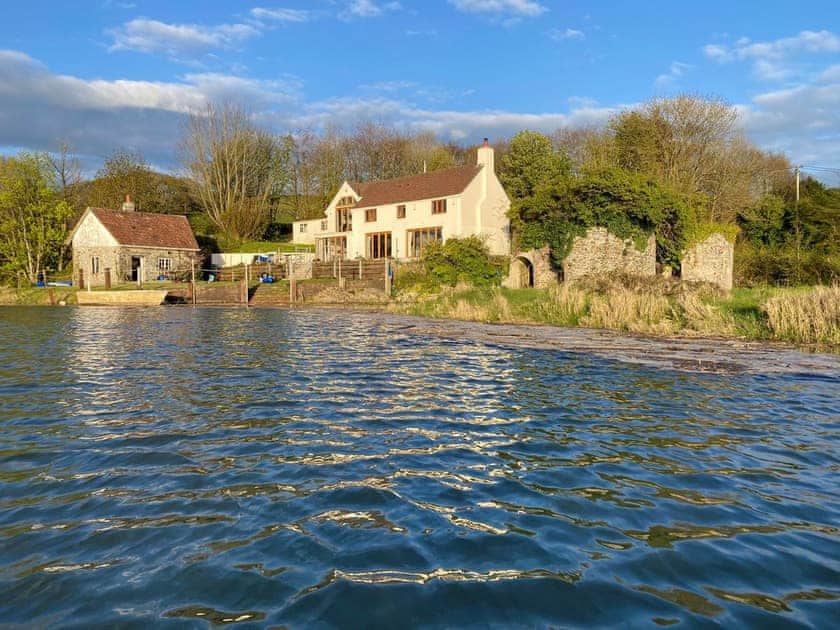 View of house from the river | Lower Netherdowns, Weare Giffard, Bideford