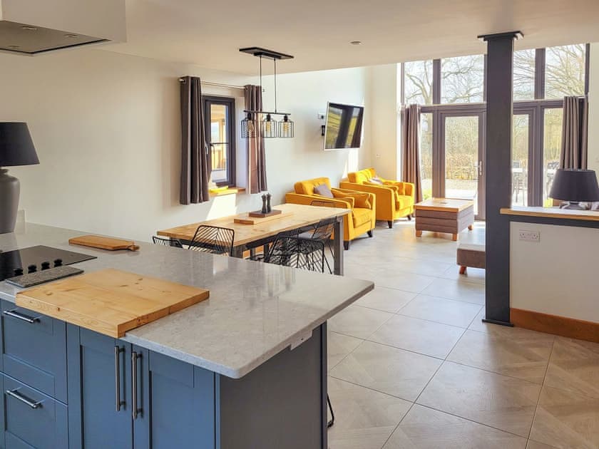 Open plan living space | Red Kite Lodge - Red Kite Holidays, Tregaron, near Aberystwyth