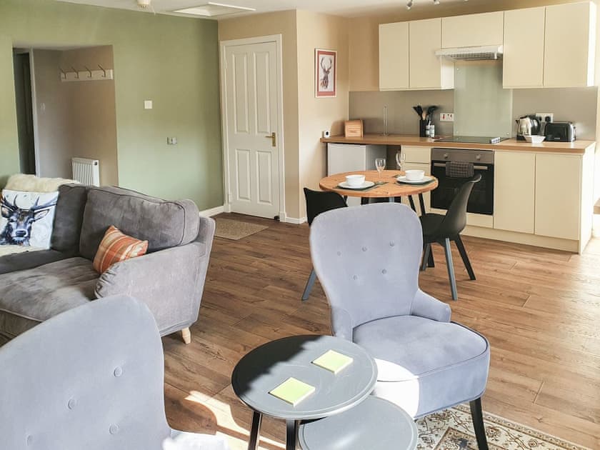 Open plan living space | Elmwood West - Pitlochry Self Catering, Pitlochry