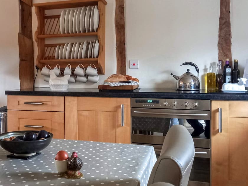 view of the kitchen dining area | The Barn at Titley, Titley, near Kington