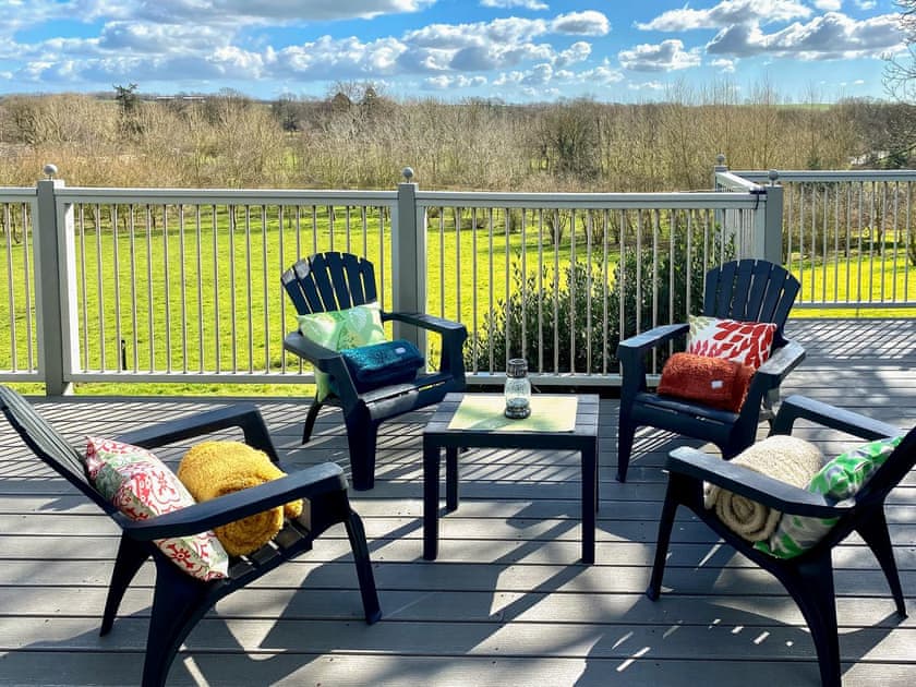 Sitting-out-area | Wattles - Lawpit Lodges, Uplowman, near Tiverton