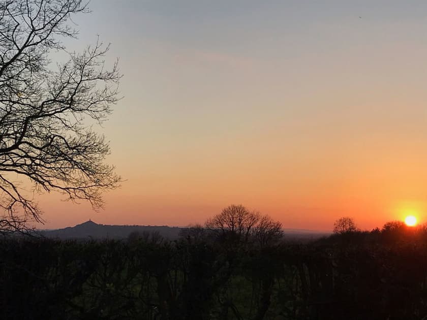 Distant views of Glastonbury Tor | Garden Flat, Pilton, near Glastonbury