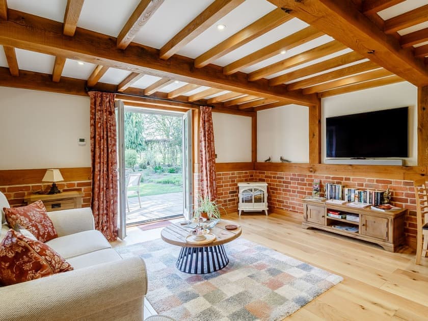 Living area | Granary Barn - Wash Farm Barns, Banham