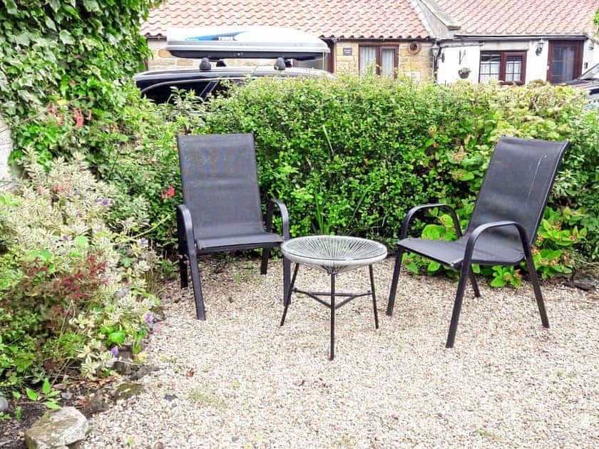 Sitting-out-area | Blacksmith’s Cottage, High Hawsker near Whitby