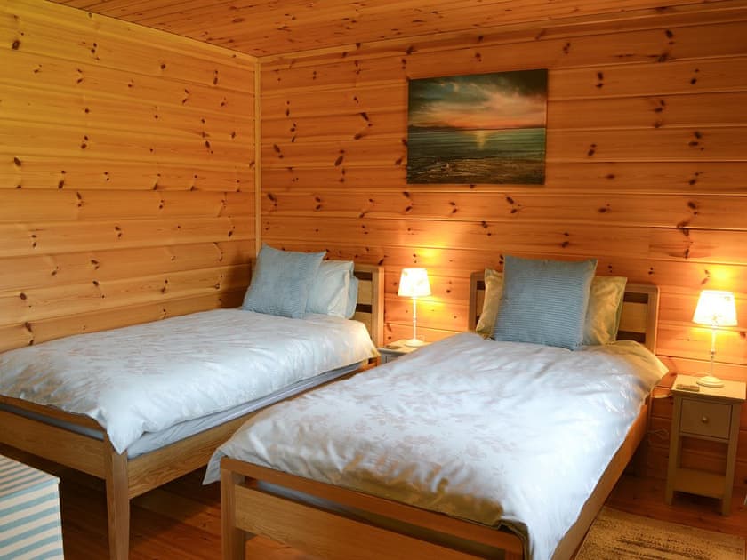 Twin bedroom | Wiki Wheels, Trevarren, near Newquay
