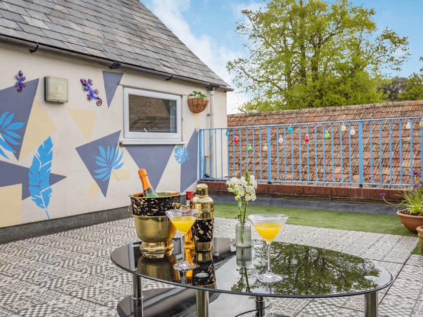 Rear patio area | The Anchor, Sutton, Nr Ely
