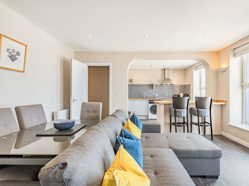 Open plan living space | The Roost - Above No. 1 Cromer Apartments, Cromer