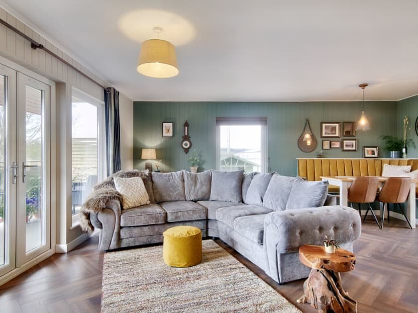 Open plan living space | Woodhouse Lodge, Pooley Bridge, Ullswater