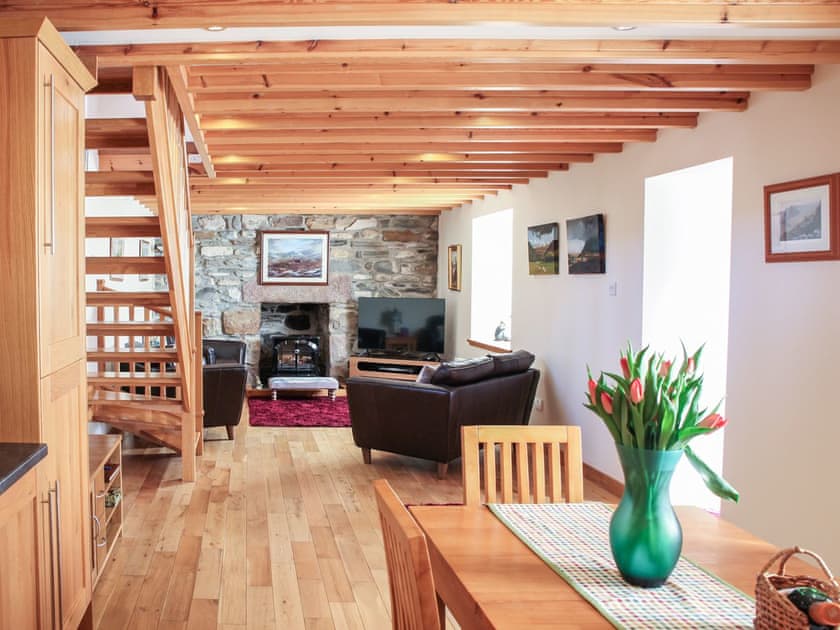 Open plan living space | Hill Cottage, Strathkanaird, Ullapool