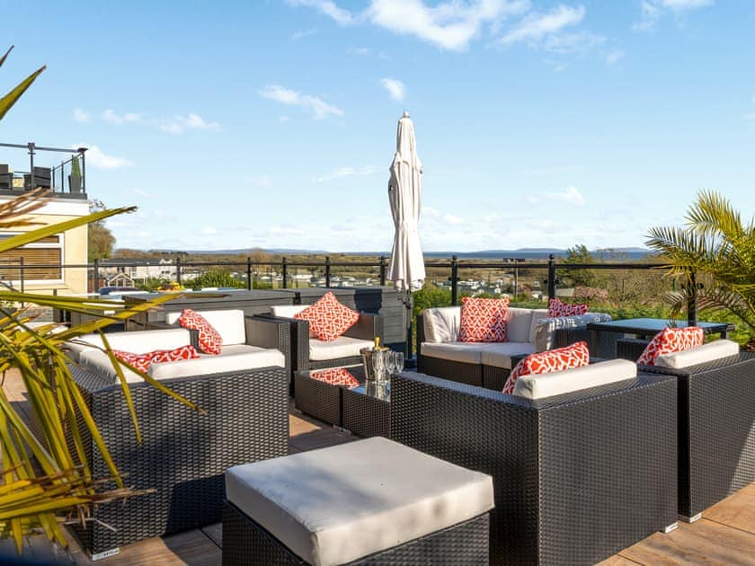 Sitting-out-area | Edith Villa, Pendine, near Carmarthen