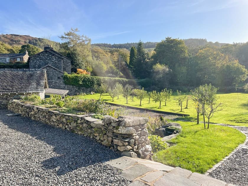 Outdoor area | Sandfold Farm, Bowness on Windermere