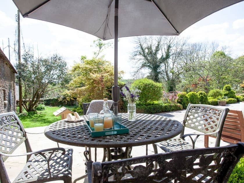 Patio | Keepers Lodge, Knowstone