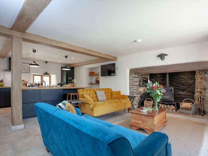 Living area | Keepers Lodge, Knowstone