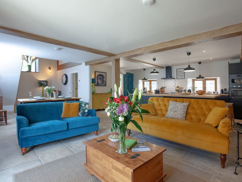 Open plan living space | Keepers Lodge, Knowstone