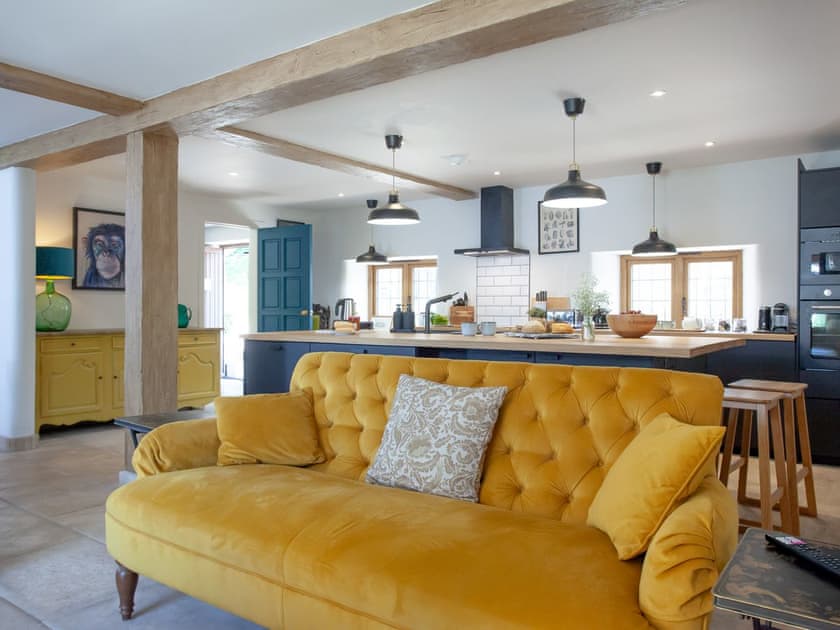 Open plan living space | Keepers Lodge, Knowstone