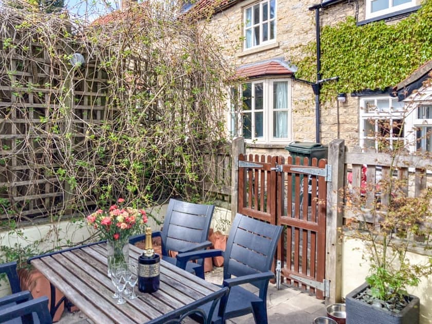 Private Enclosed courtyard  | Forge View Cottage, Thornton-le-Dale, near Pickering