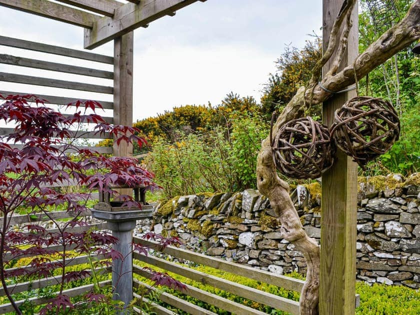 Outdoor area | Rosebank Cottage, Borgue, near Kirkcudbright