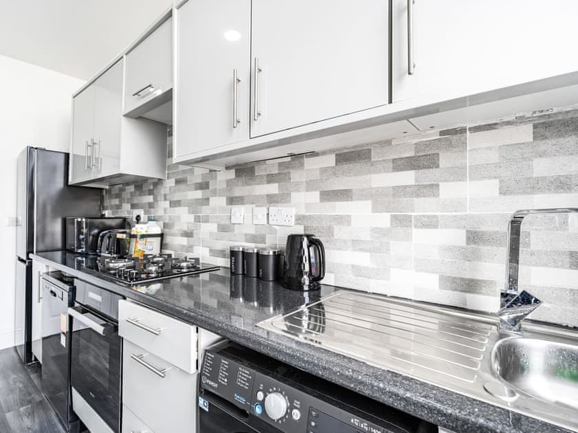 Kitchen | Sea View Apartment One - Fylde Coast, Blackpool