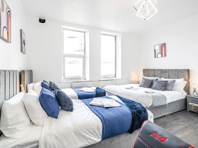 Family bedroom | Sea View Apartment One - Fylde Coast, Blackpool