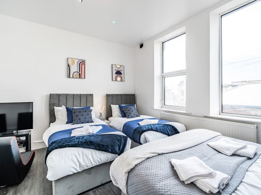 Family bedroom | Sea View Apartment One - Fylde Coast, Blackpool