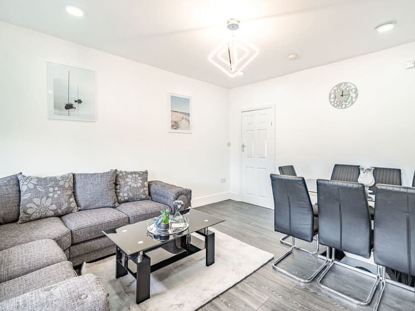 Living room/dining room | Fylde Coast -Sea View Apartment Two - Fylde Coast, Blackpool