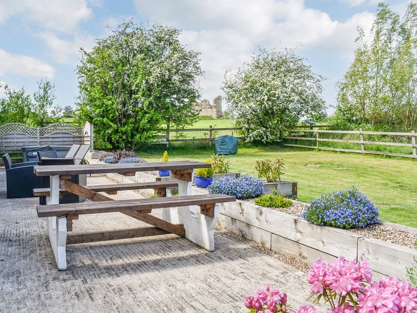 Sitting-out-area | Sherwood Forest Lodge 1 - Sherwood Forest Lodges, Kings Clipstone, near Mansfield