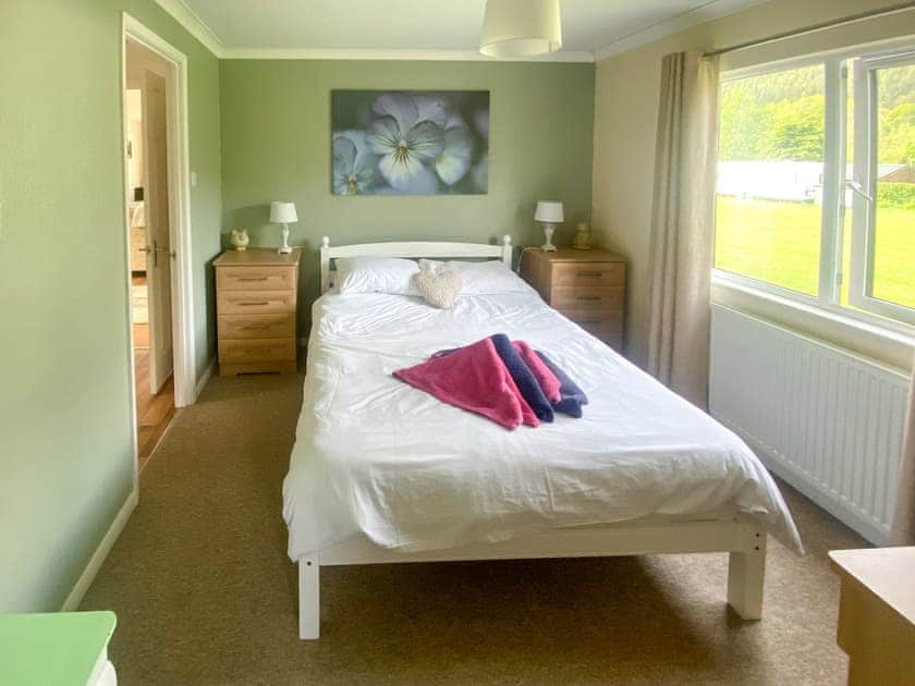 Double bedroom | Wye Lodge - Boatside, Aberedw, near Builth Wells