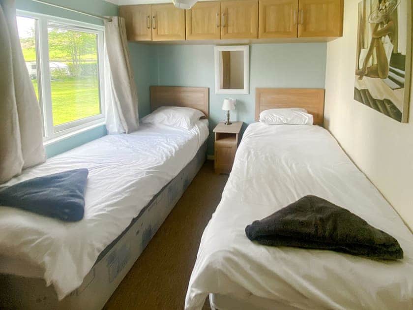 Twin bedroom | Wye Lodge - Boatside, Aberedw, near Builth Wells