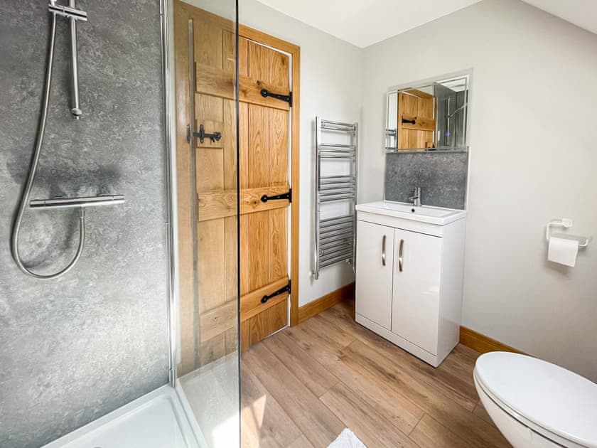 Shower room | The Oaks - Hambledon Cottage Holidays, Child Okeford, near Blandford Forum