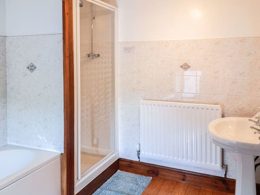 Bathroom with separate shower cubicle | Greenrigg Cottage, near Caldbeck