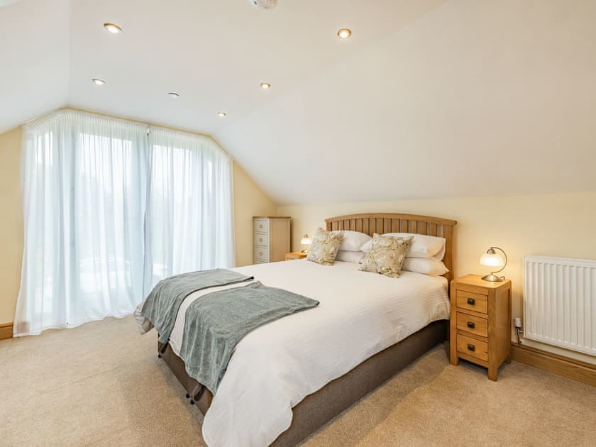 Double bedroom | The Old Cow Shed at Ty Hir, Cilcennin, near Aberaeron