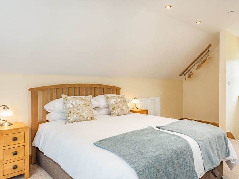 Double bedroom | The Old Cow Shed at Ty Hir, Cilcennin, near Aberaeron