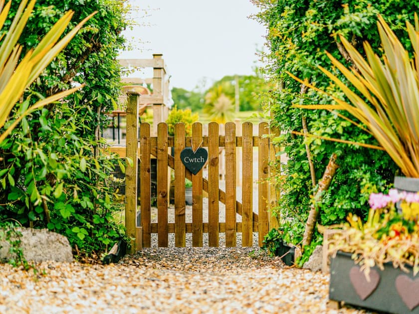 Garden | Cwtch Enrico - Hen Efail Holiday Cottages, Furnace, near Machynlleth