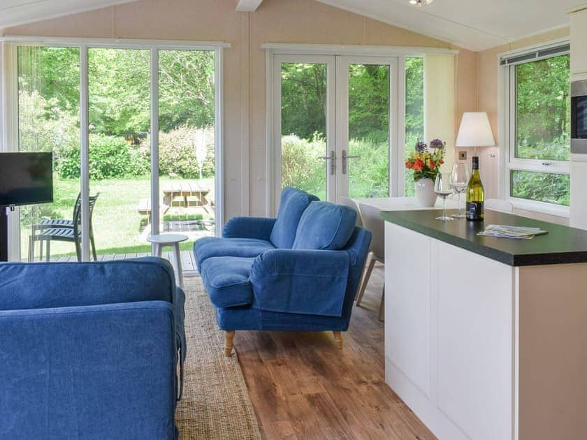 Open plan living space | The Caravan & Motorhome Club- The Cabin - The Caravan & Motorhome Club, Truro