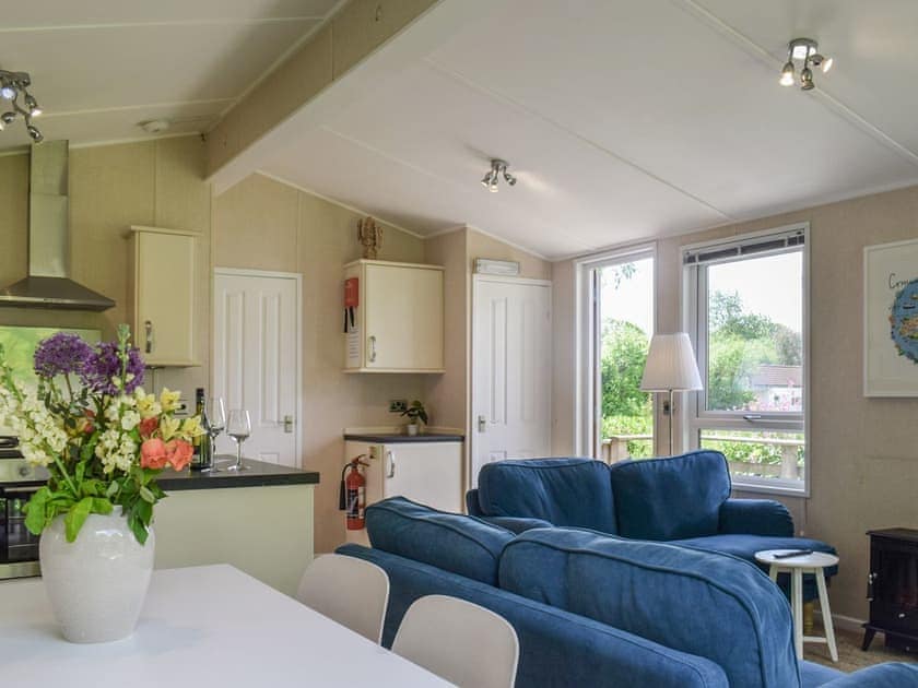Open plan living space | The Caravan & Motorhome Club- The Cabin - The Caravan & Motorhome Club, Truro
