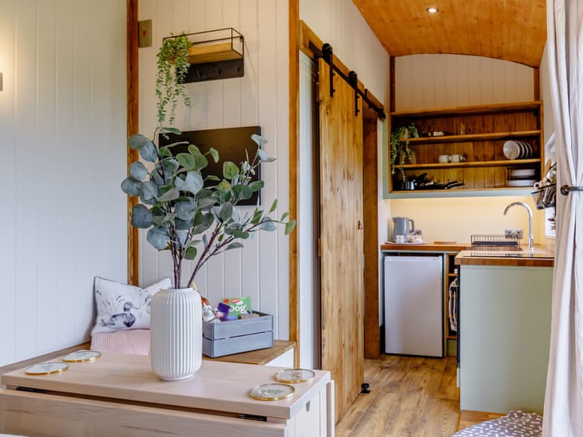 Kitchen area | Foxglove - Meadows Huts, Parwich, near Ashbourne
