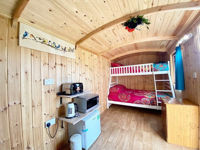 Open plan living space | Chelworth Shepherds Huts - Clover Shepherds Hut - Chelworth Shepherds Huts , Cricklade