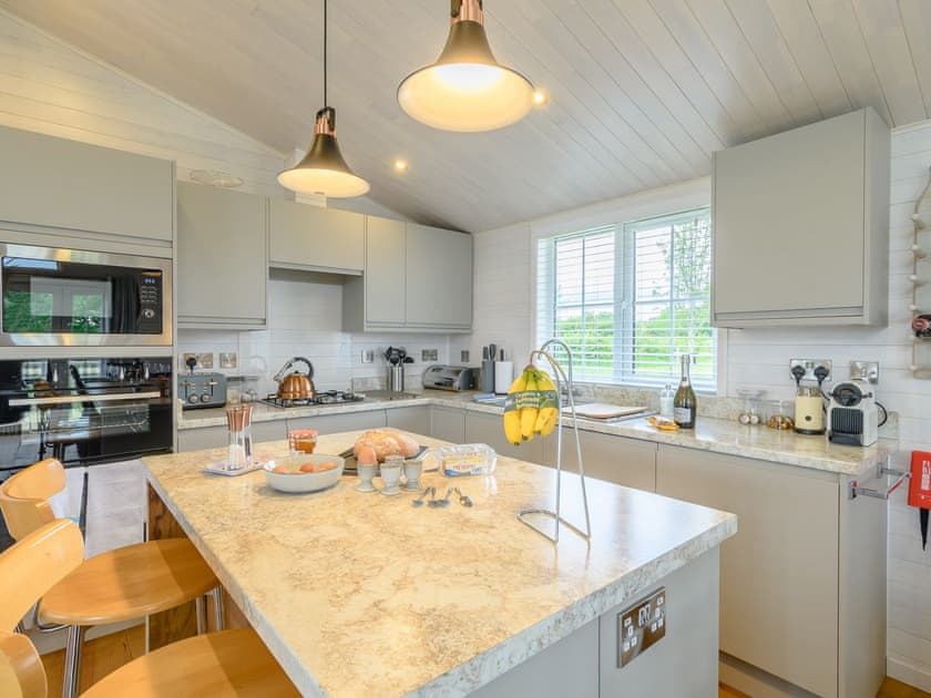 Kitchen area | Mahonia Lodge, Mercia Marina, Willington