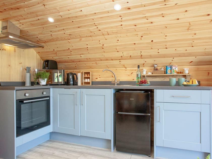 Kitchen area | Glamping Pod 1 - The Smithy, Newton Abbot