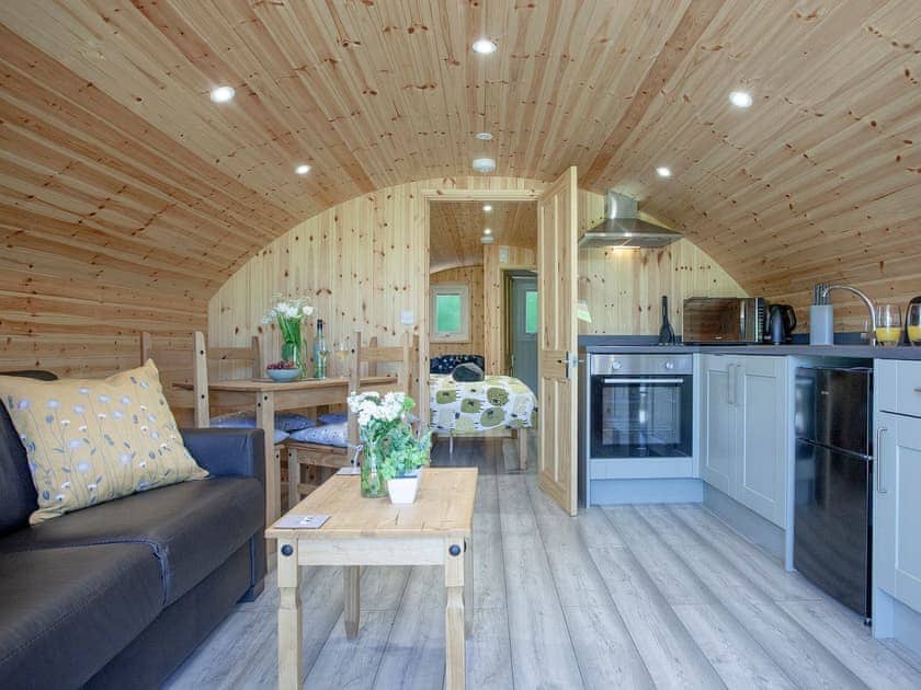 Open plan living space | Glamping Pod 2 - The Smithy, Newton Abbot
