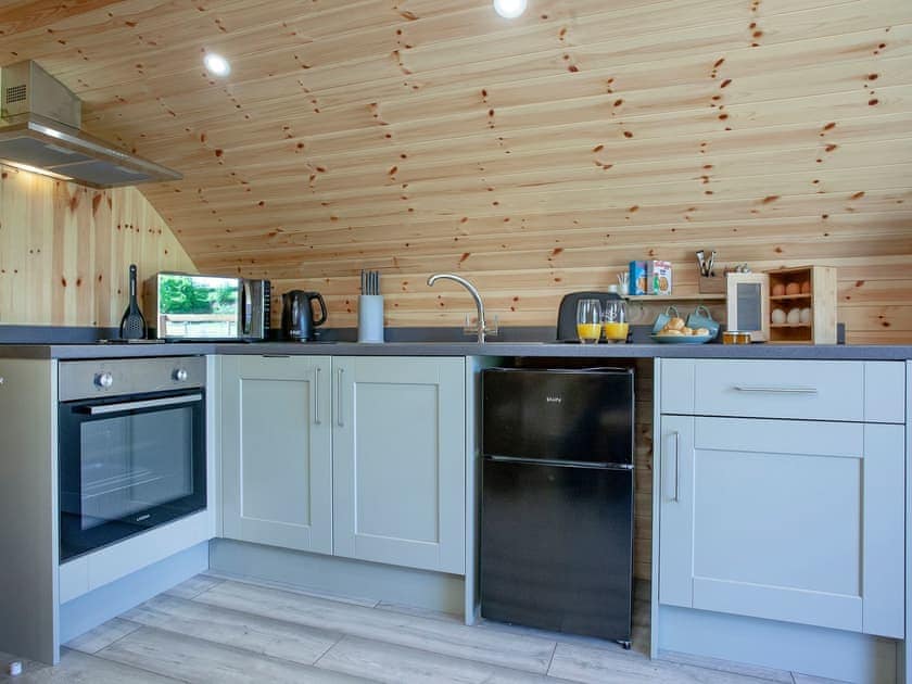 Kitchen area | Glamping Pod 2 - The Smithy, Newton Abbot