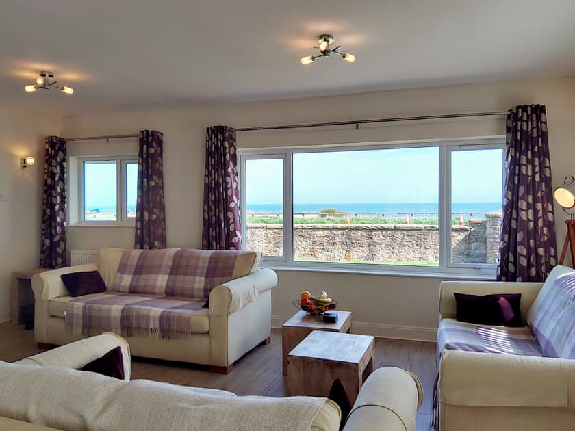 Living room view to sea | Merrywind, Beadnell