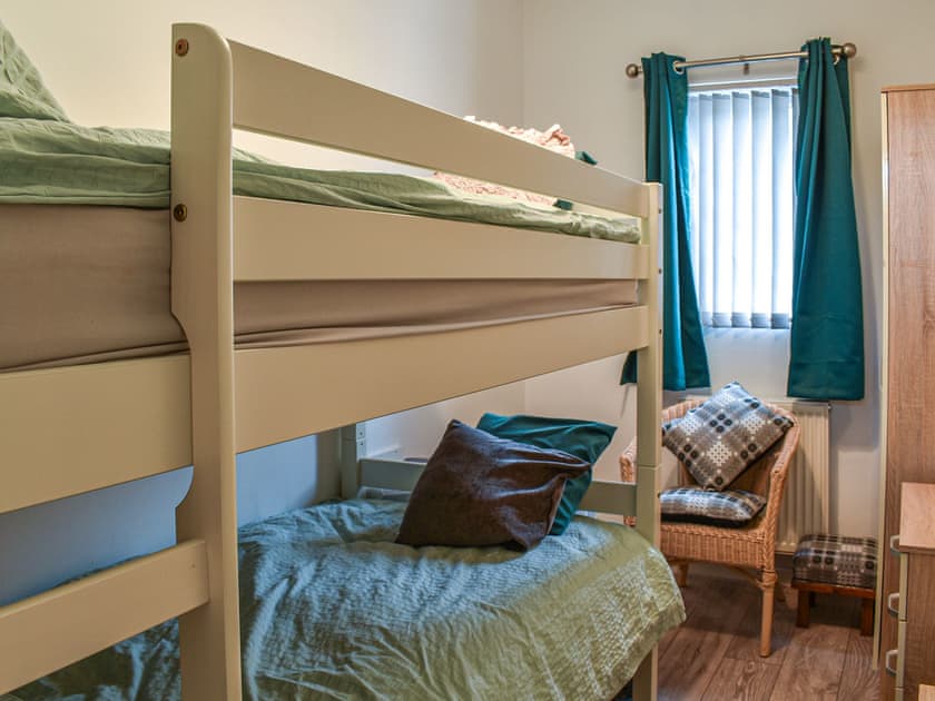 Bunk bedroom | Britannic Chambers Apartment, Blaenau Ffestiniog