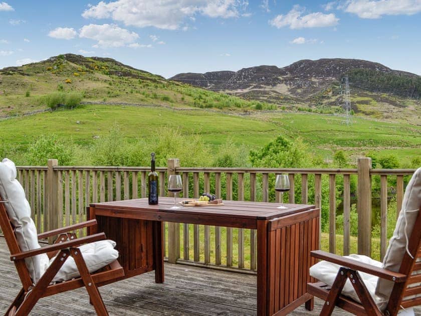 Sitting-out-area | 15 Glengoulandie Lodge, Glengoulandie, near Aberfeldy