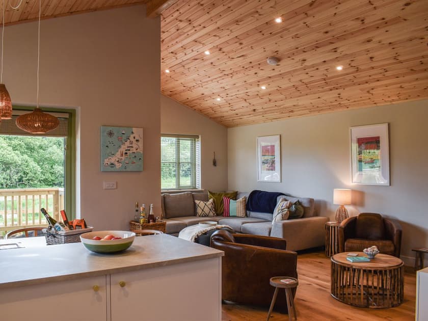 Living area | Meadowside Lodges- Hobby Lodge - Meadowside Lodges, St Columb, near Padstow